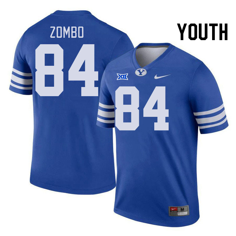 Youth #84 Prince Zombo BYU Cougars College Football Jerseys Stitched Sale-Royal